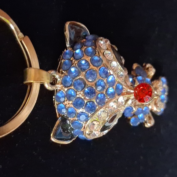 Bling Rhinestone Fox 🦊 Key Ring - Picture 9 of 9